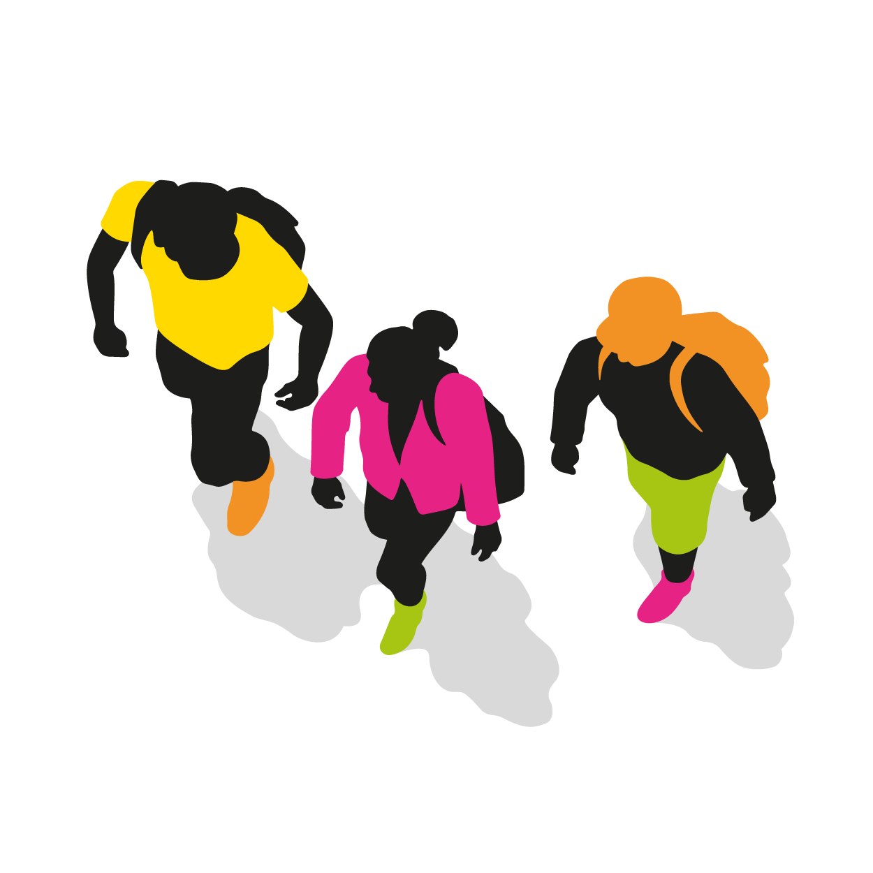 A group of students graphic