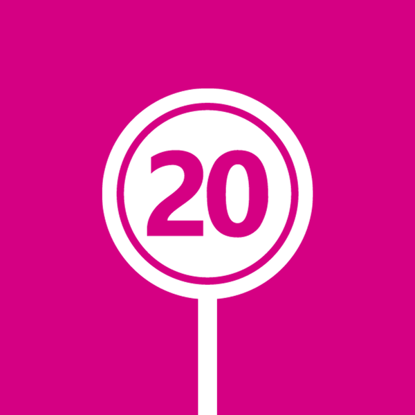 20mph sign graphic