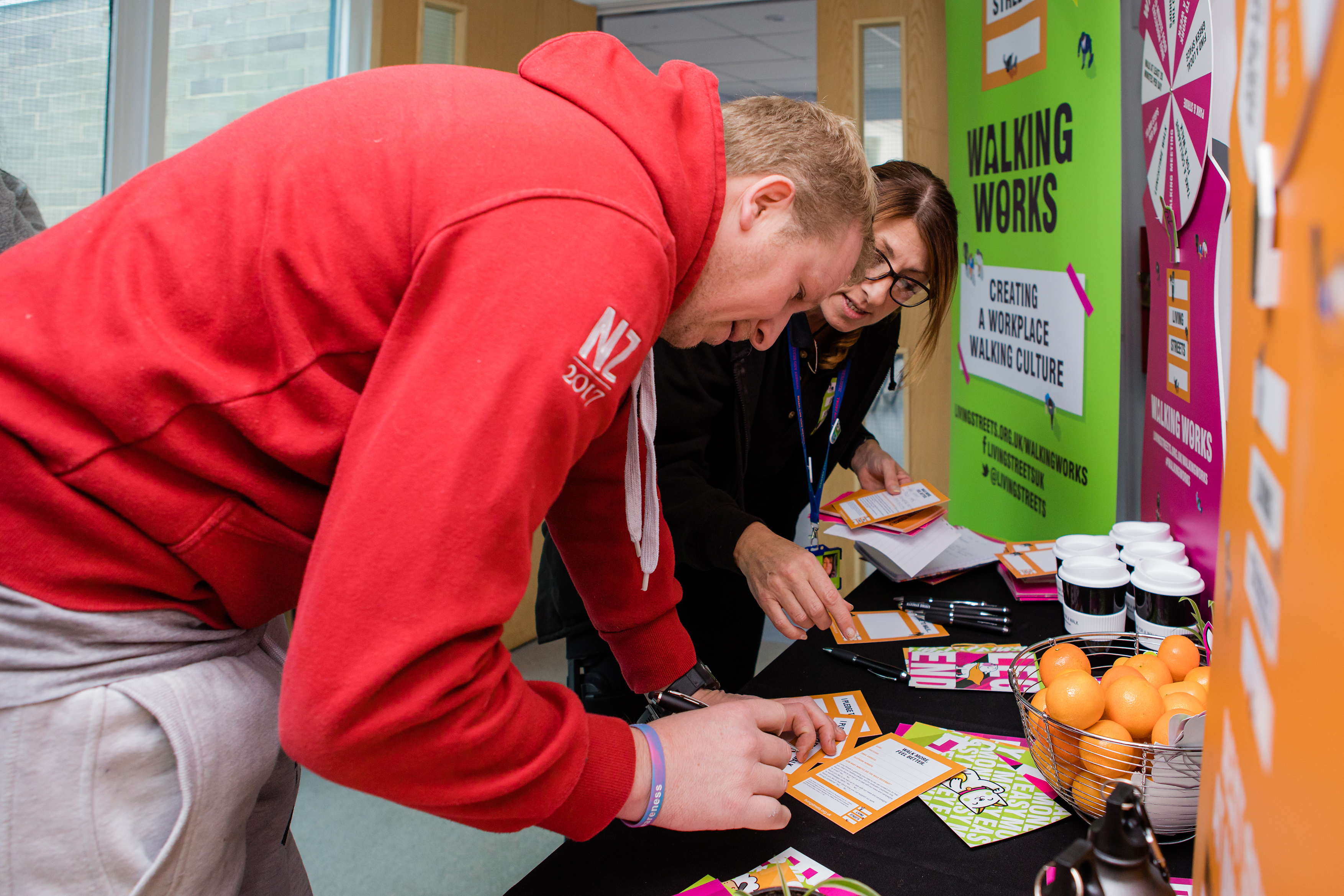 University students taking the pledge
