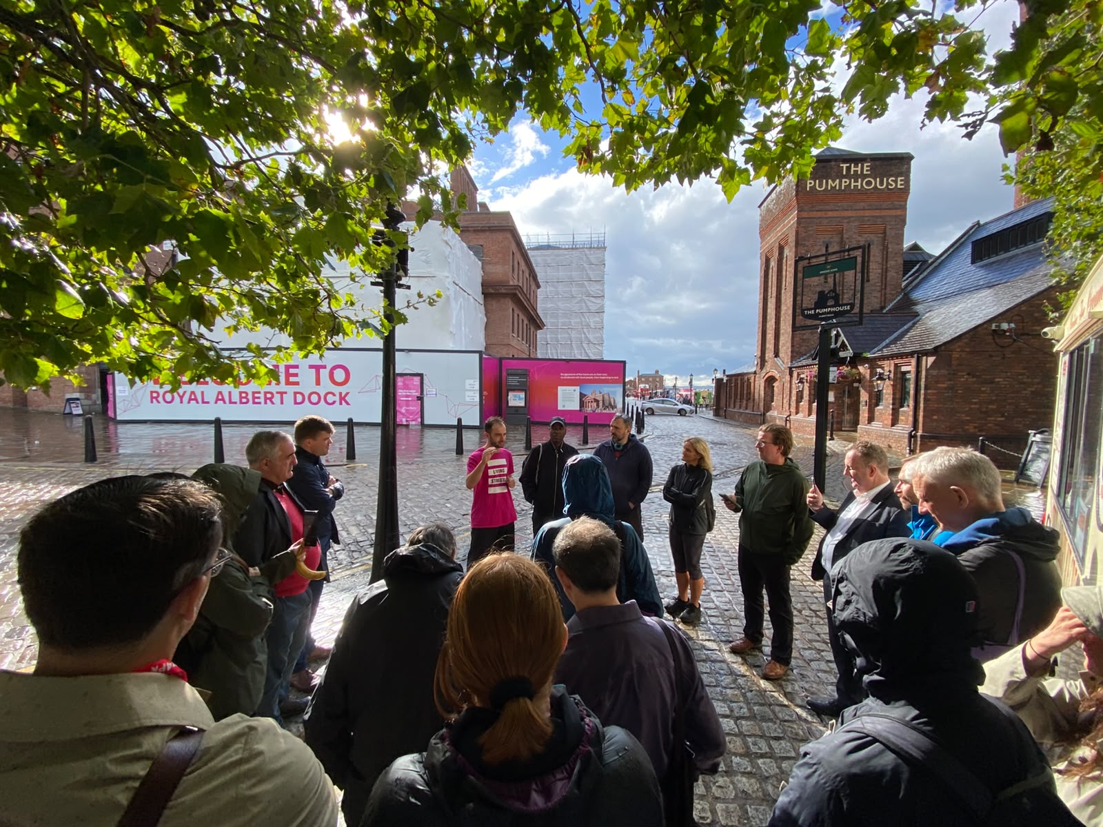 Zak Viney speaks to attendees of the Labour Party Conference Walk/Wheel/Cycle 2026
