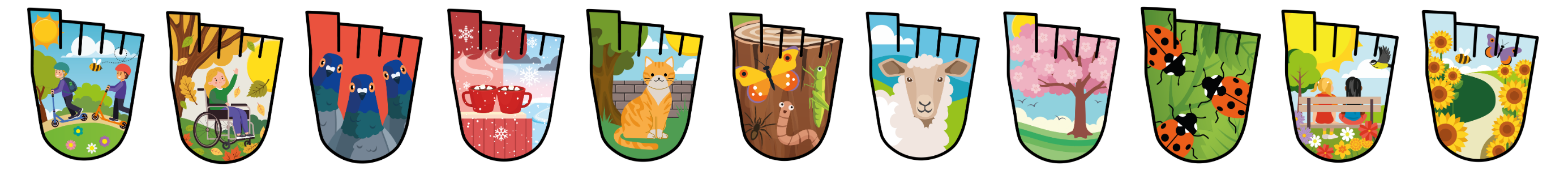 All the winning badges from our WOW Walk the Sense 26/27 theme