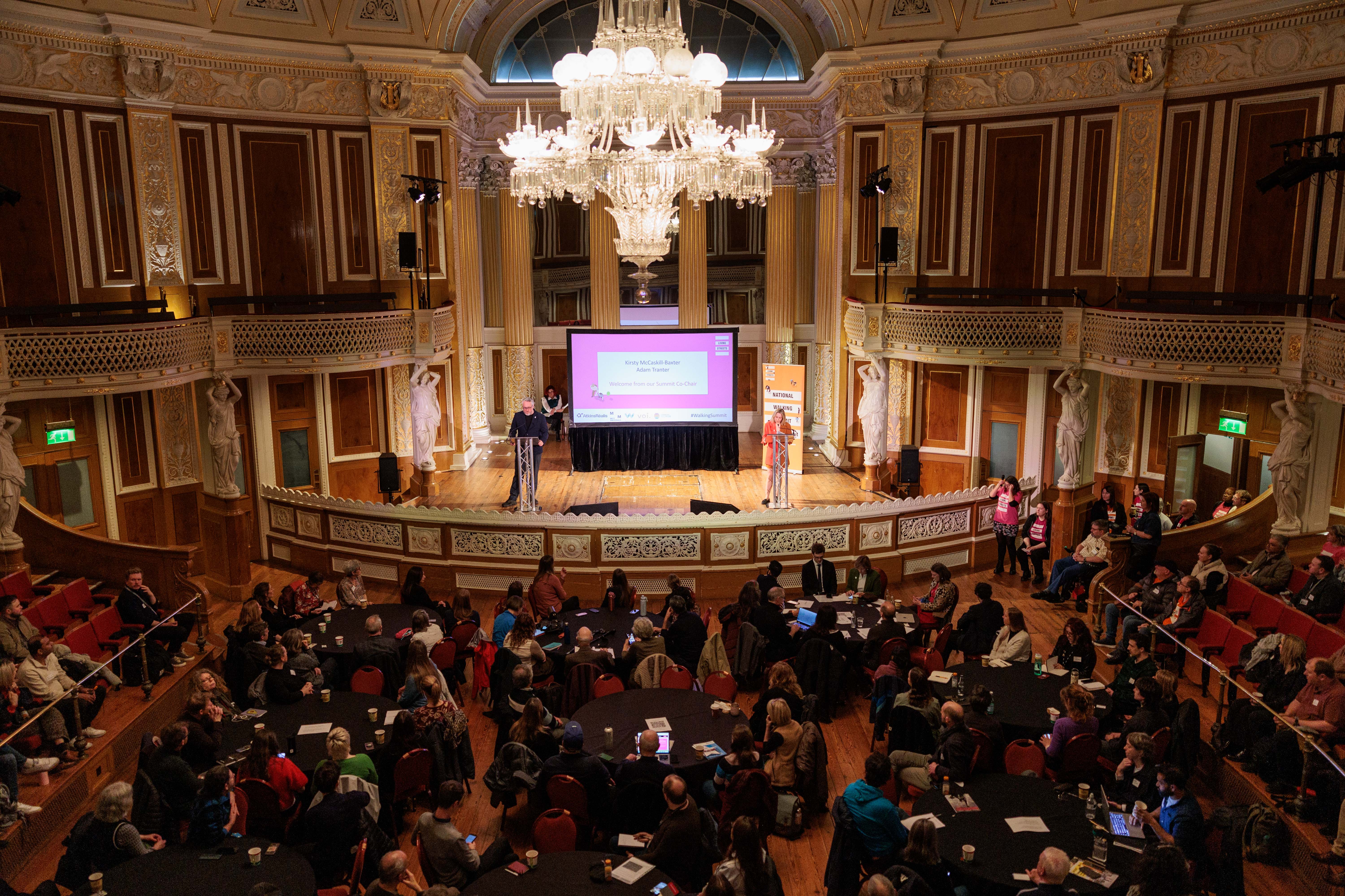 Stage and Audience at the UK Walking Summit 2026