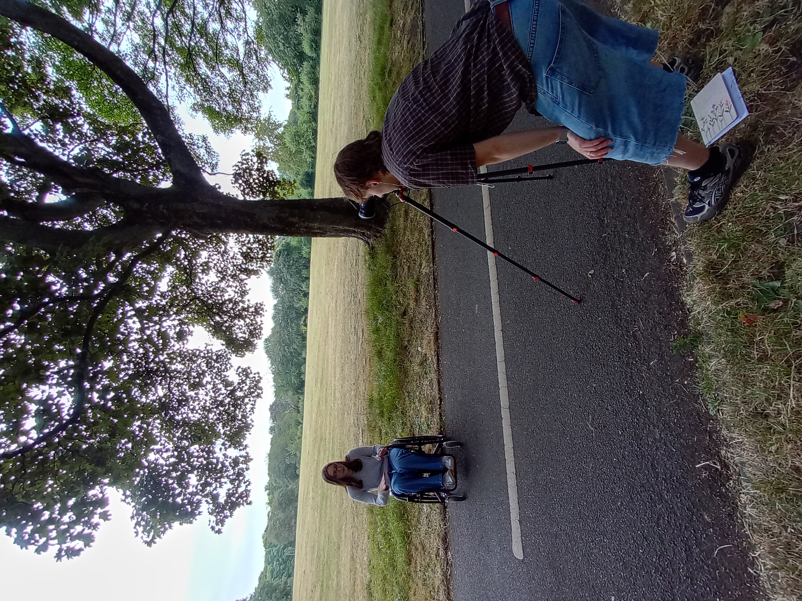 Emily being filmed in Leeds