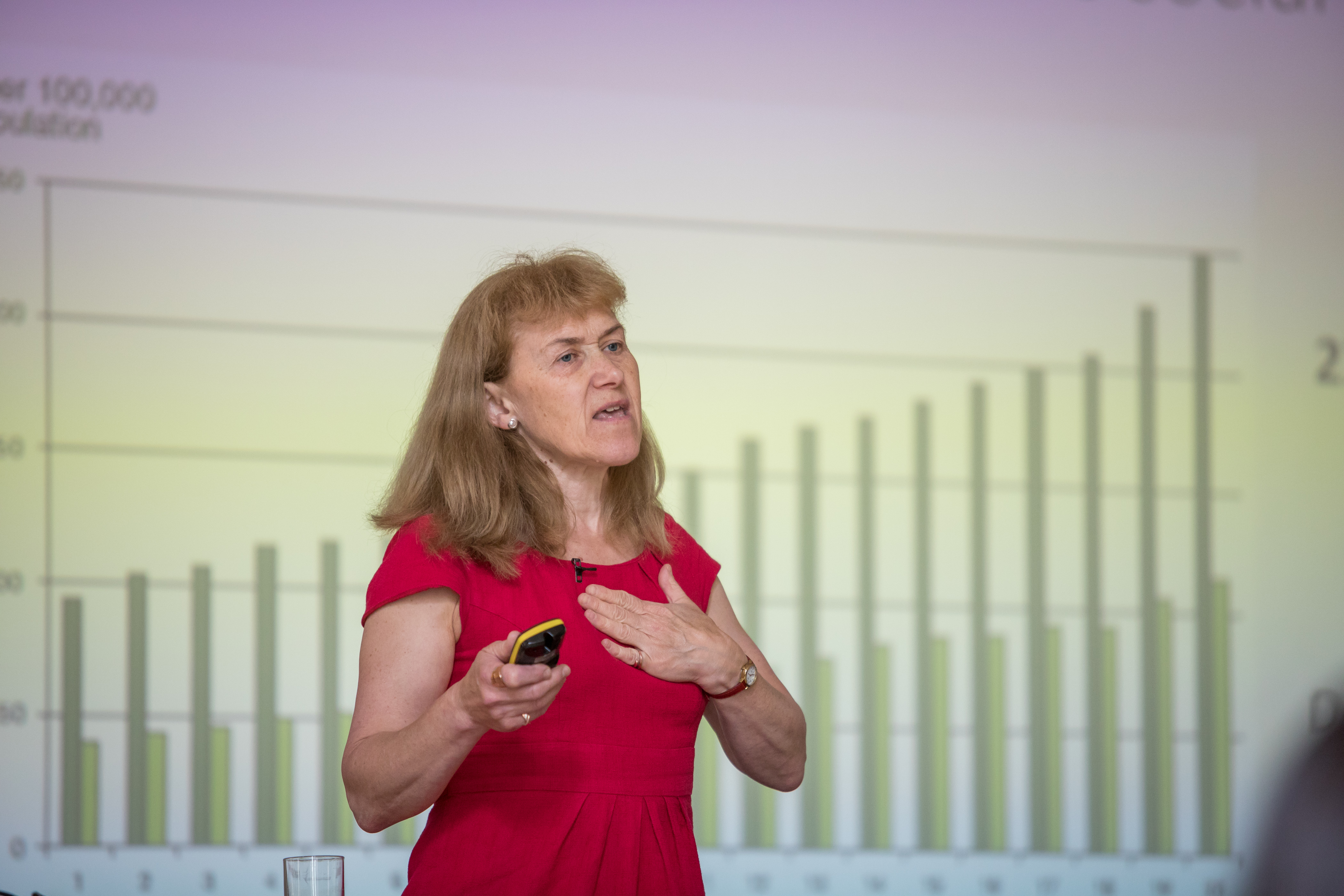 Scarlett McNally delivers her keynote address to the UK Walking Summit