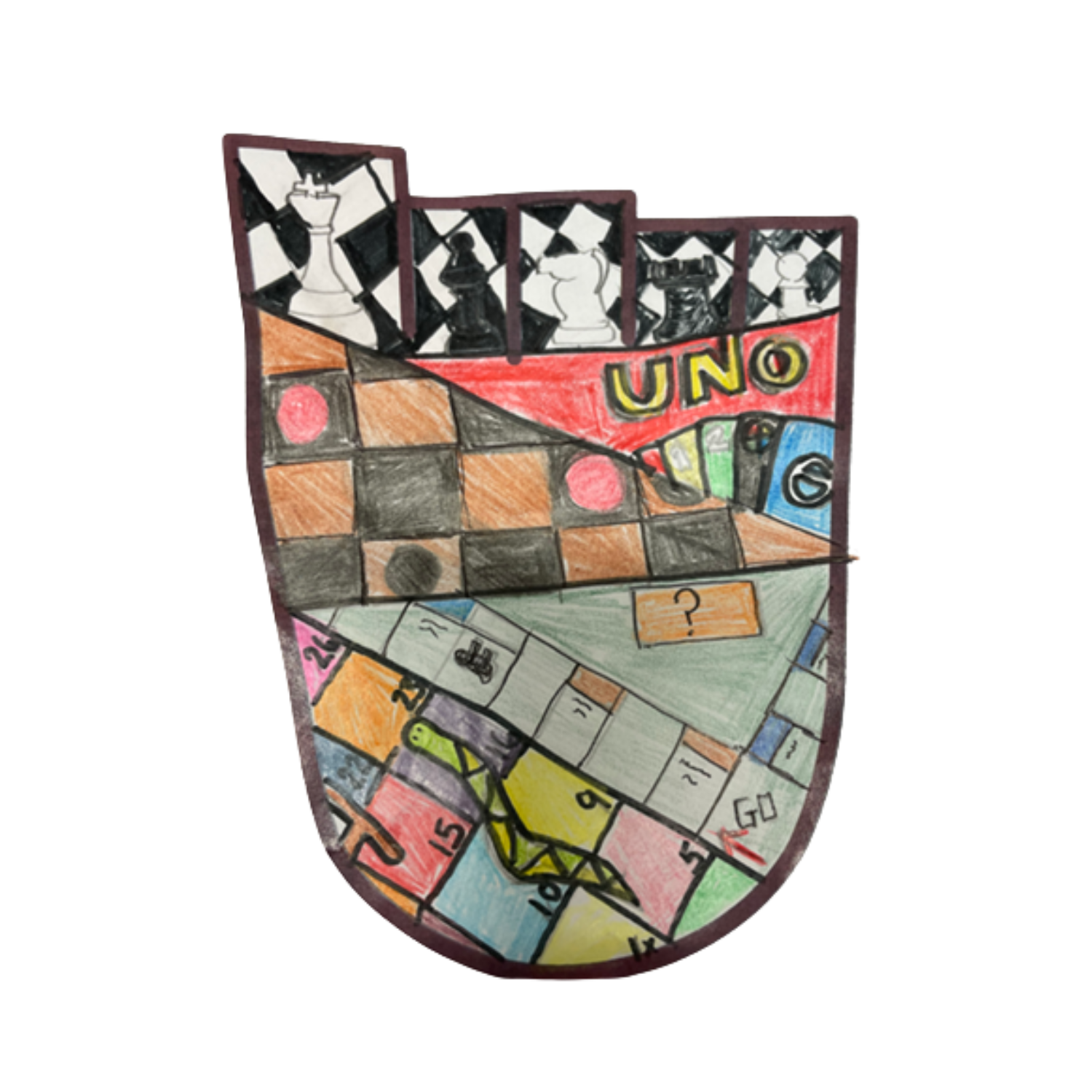 A CHILD'S DRAWING OF BOARD GAMES