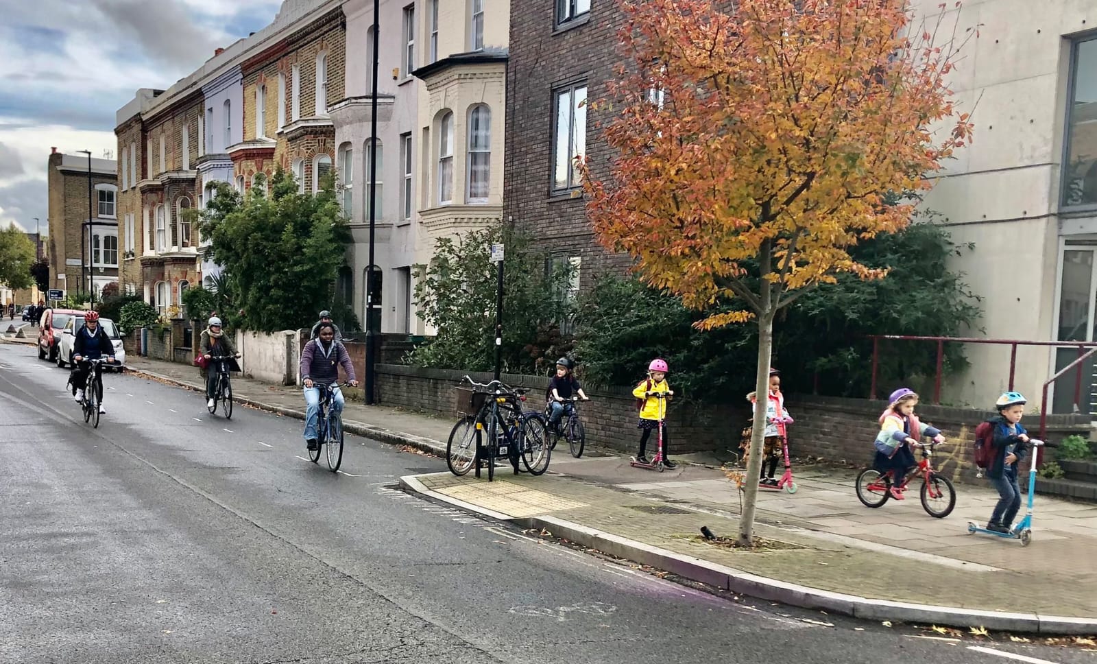 Cyclists in Lambeth