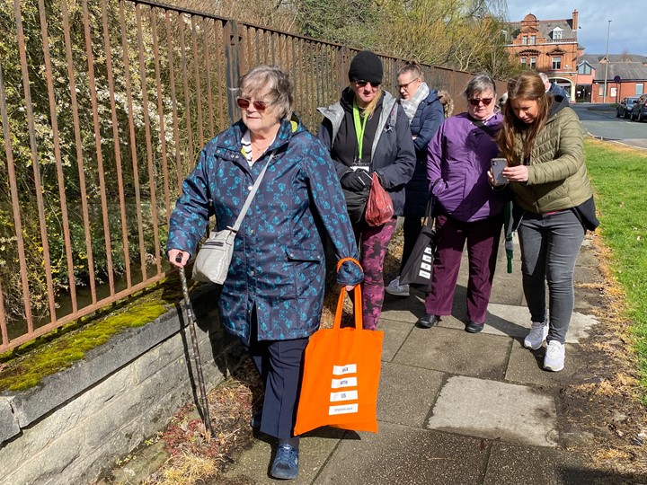 the group carrying out a community street review