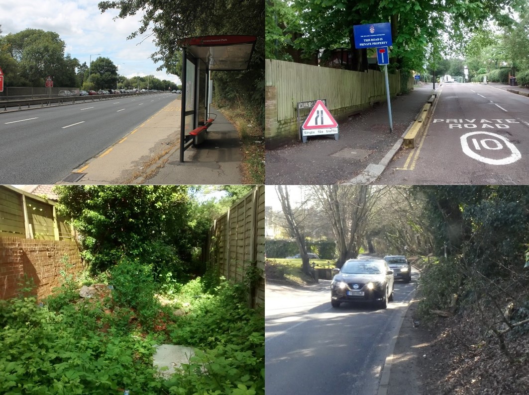 Pavements, roads and walking spaces in Barnet