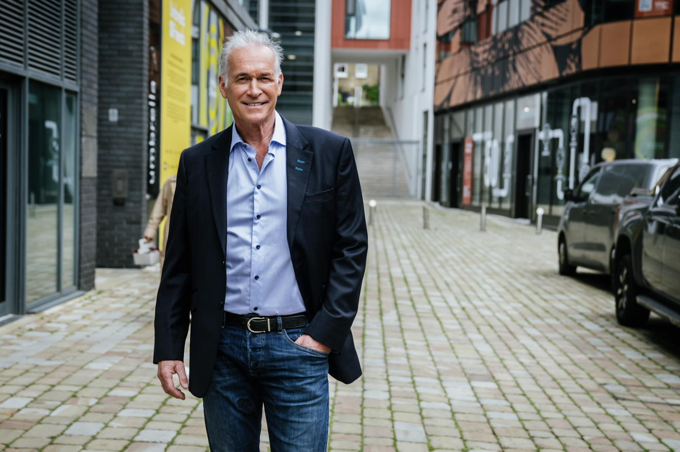 A photo of Dr Hilary Jones smiling on a street