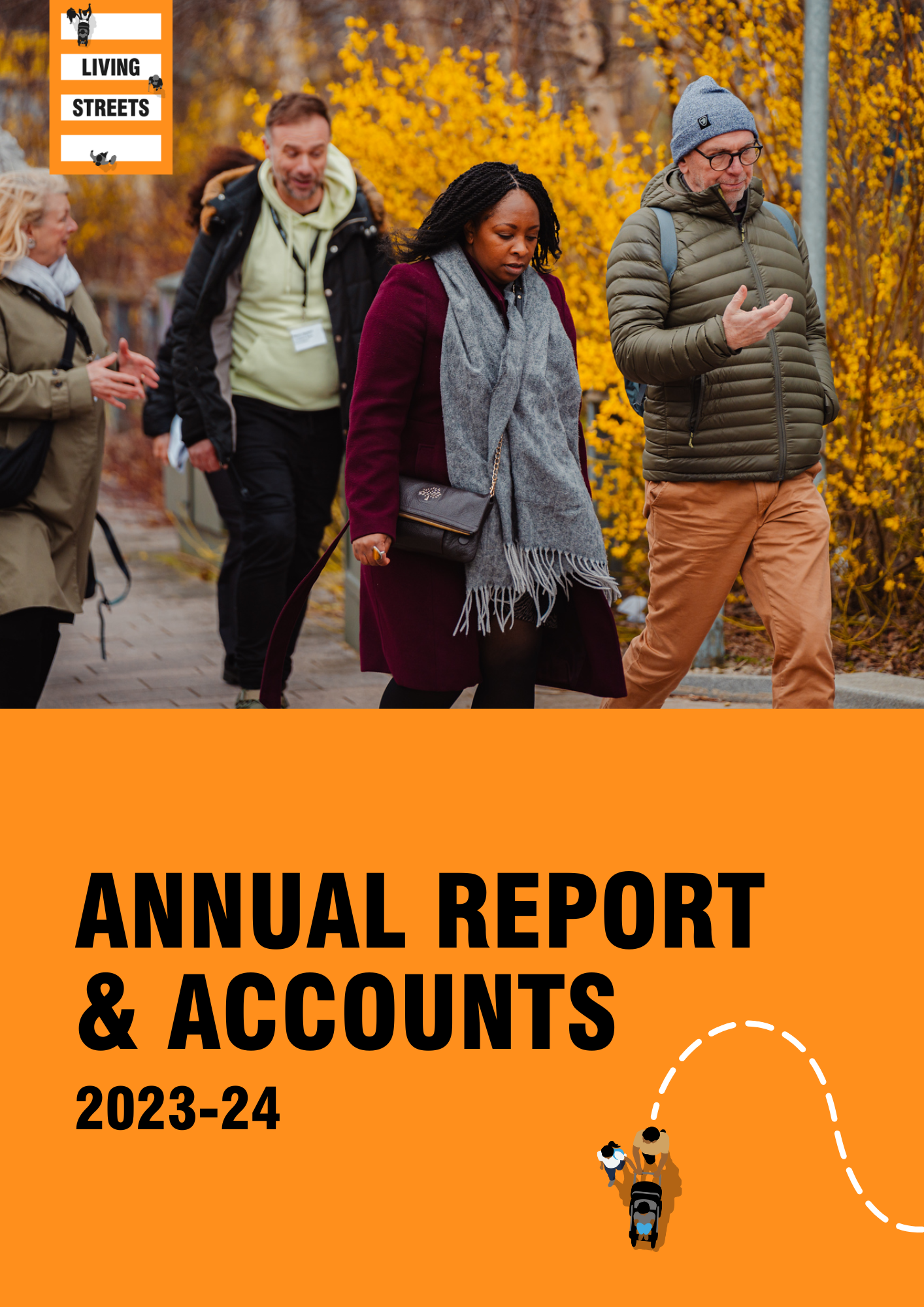 A front cover of Living Streets Annual report and accounts