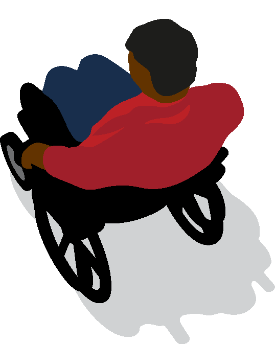 person in a wheelchair