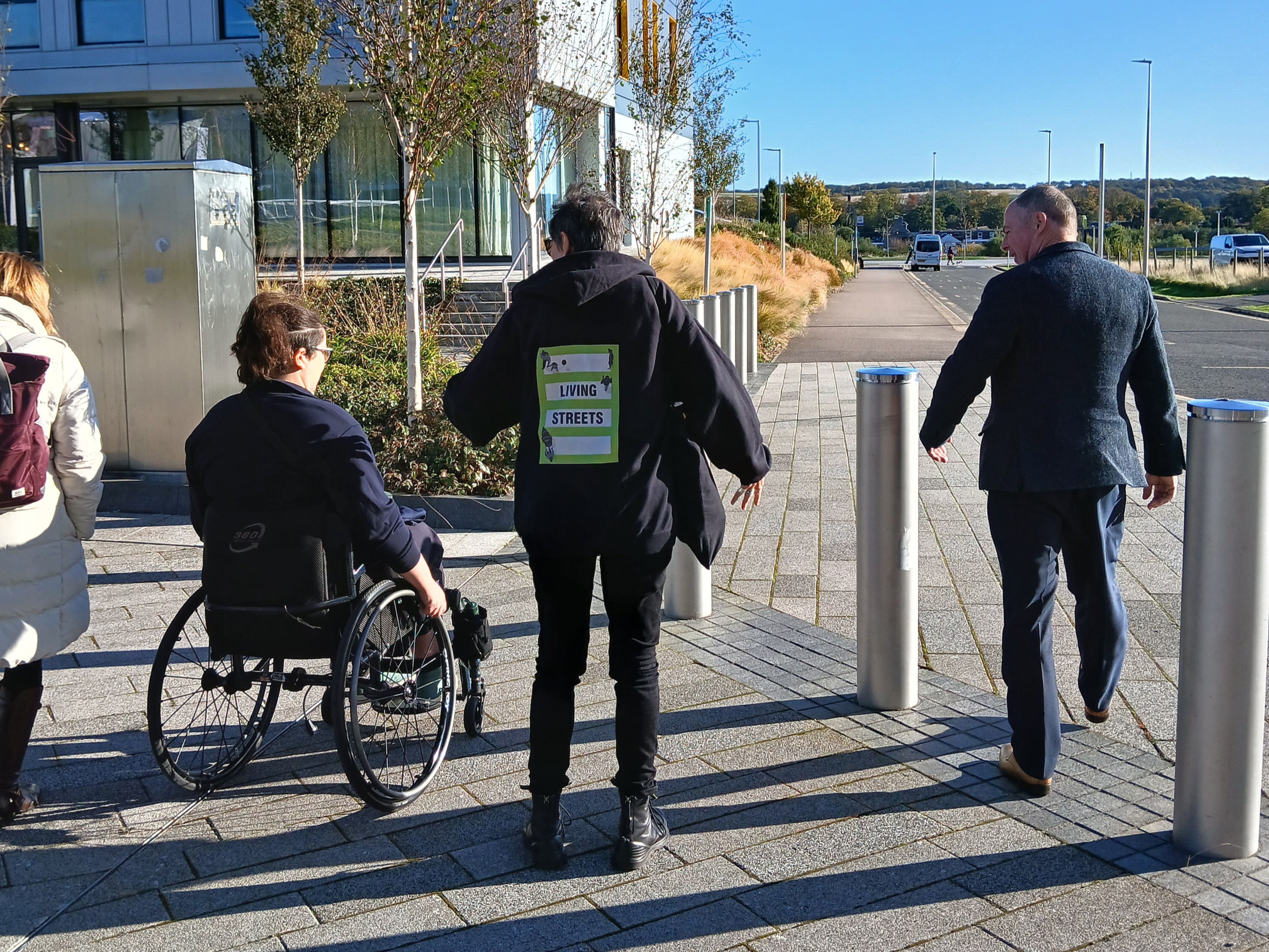 Living Streets supporting a Walk & Wheel event alongside Walking Scotland in Aberdeen